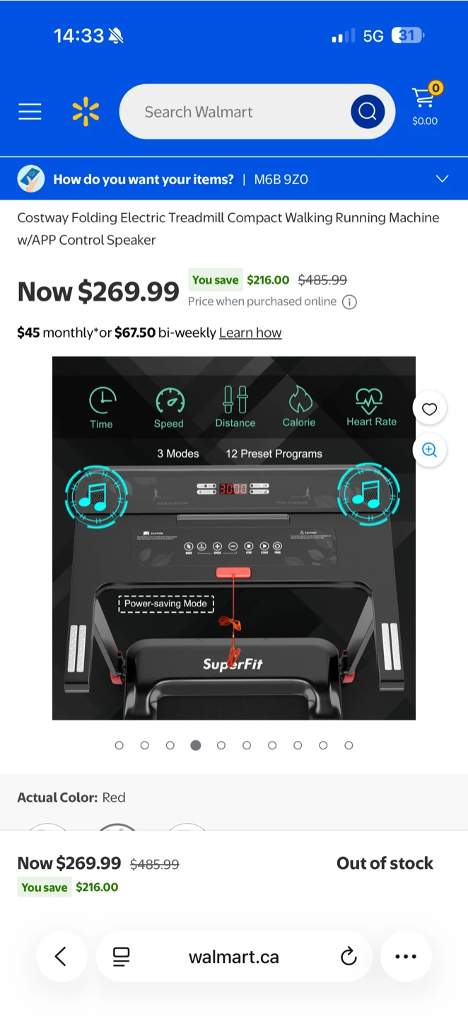 Costway Folding Electric Treadmill - photo 3