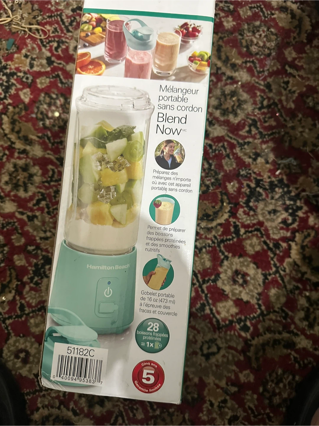 Hamilton Beach Blend Now Portable Cordless Blender