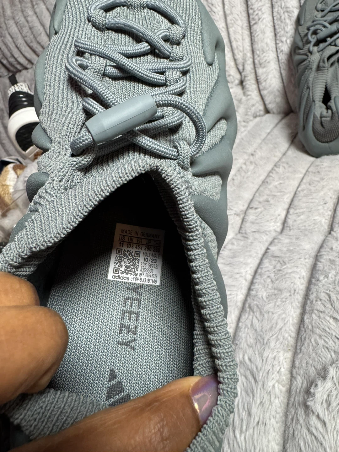 Adidas Yeezy 450 "Cinder" Grey Sneakers - photo 4