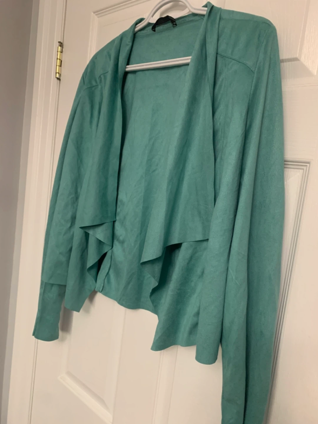 Shein Teal Waterfall Cardigan - photo 2
