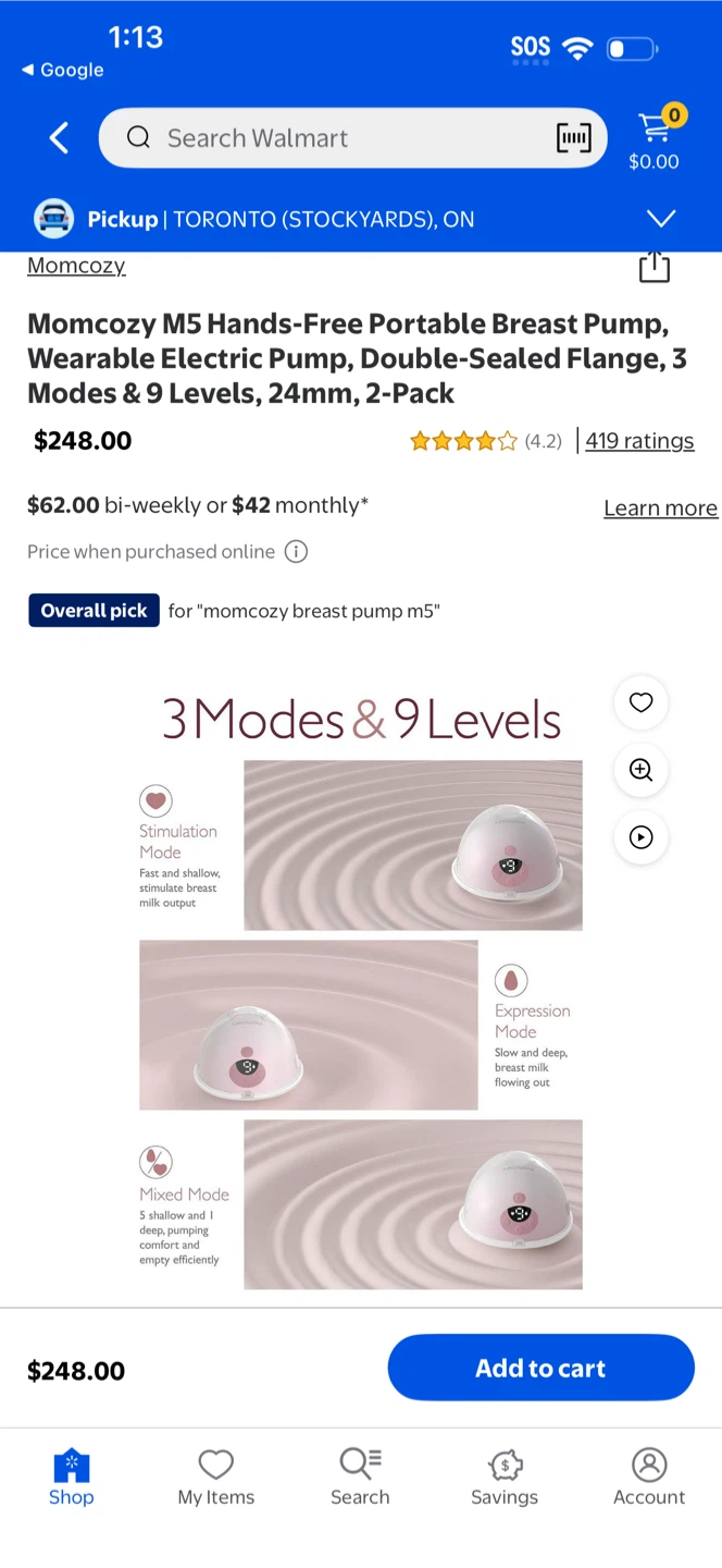 Momcozy M5 Hands-Free Portable Breast Pump - photo 2