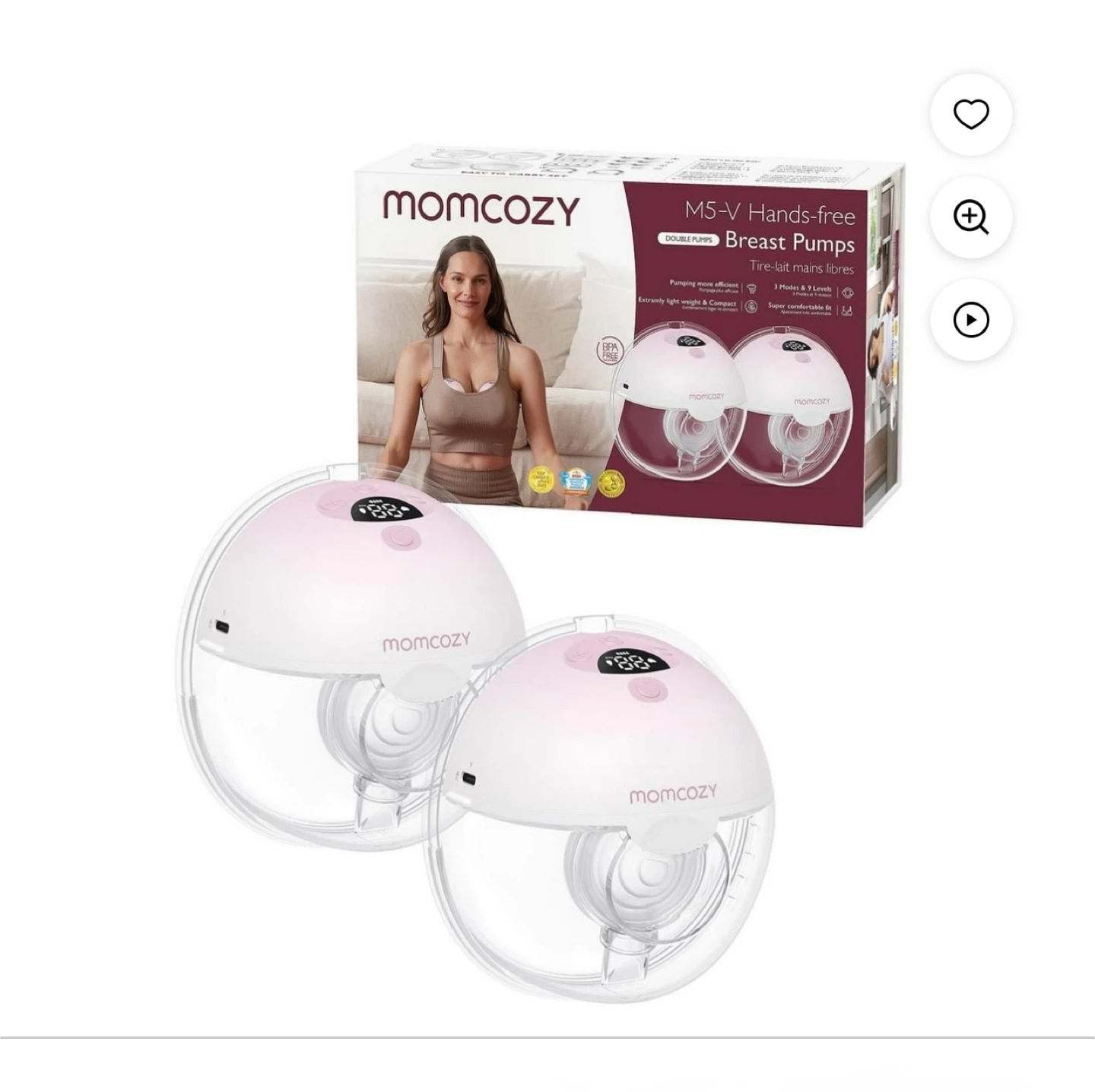 Momcozy M5 Hands-Free Portable Breast Pump