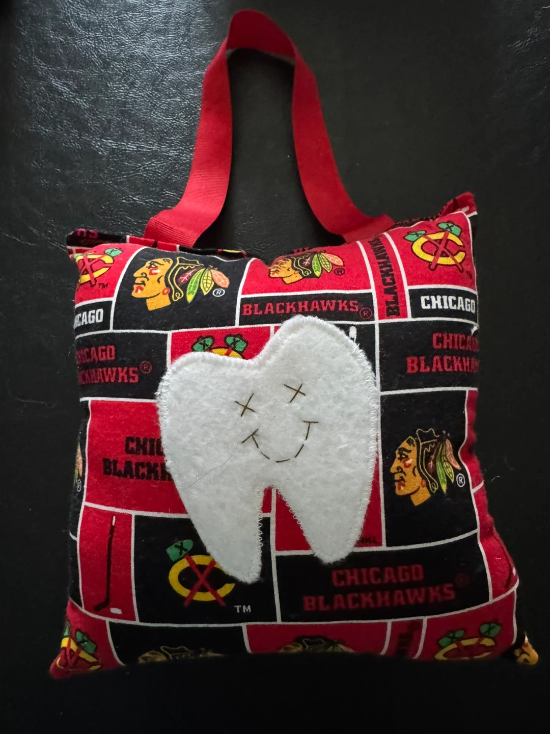 Chicago Blackhawks Tooth Fairy Pillow