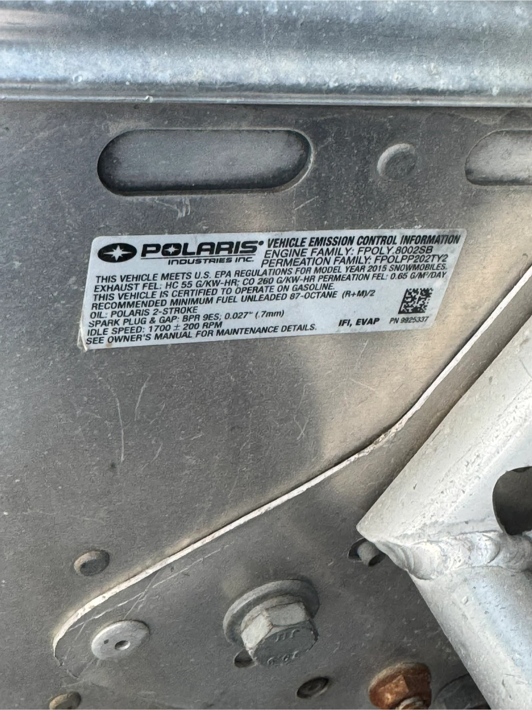 Polaris RMK 800 Snowmobile - photo 4