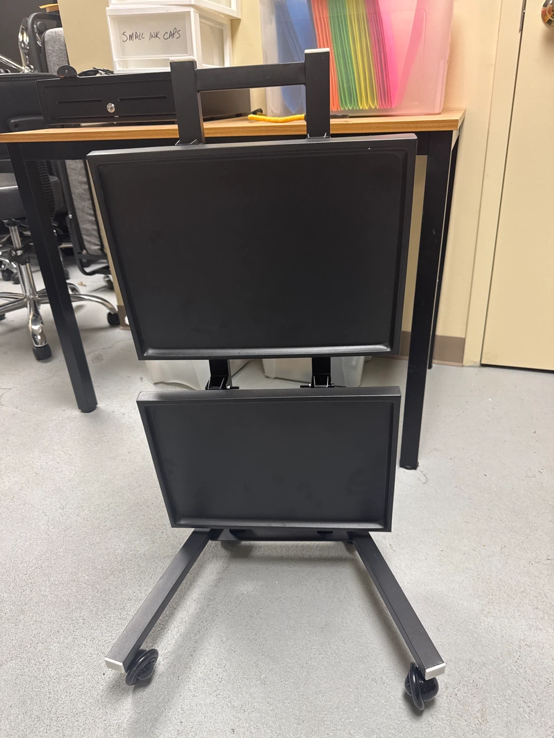 6 Dual Monitor Stand Cart