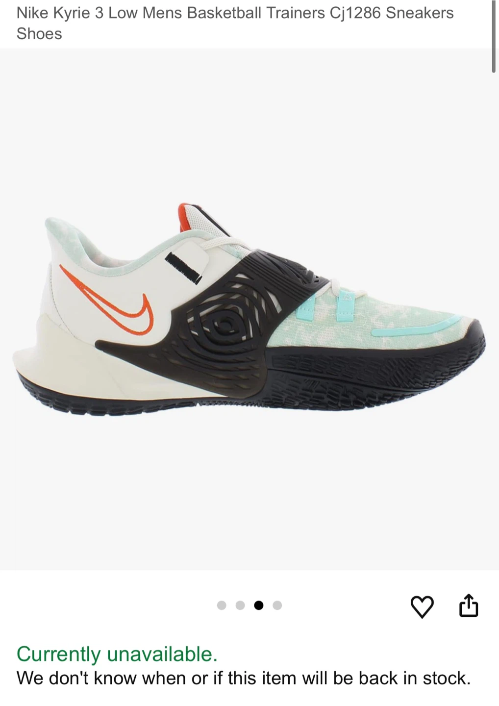 Nike Kyrie 3 Low Mens Basketball Shoes - photo 3
