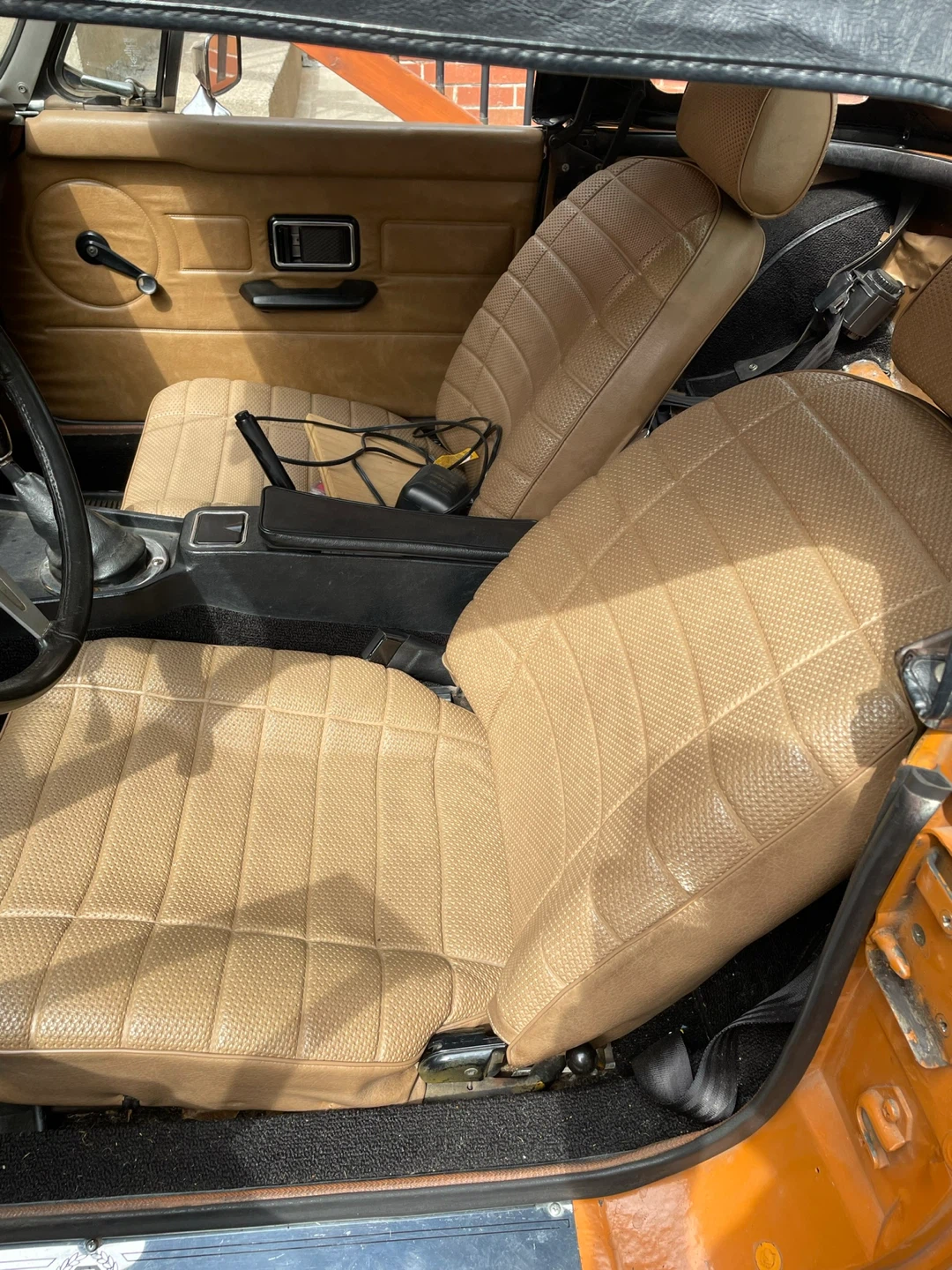 Orange MGB Convertible Classic Car