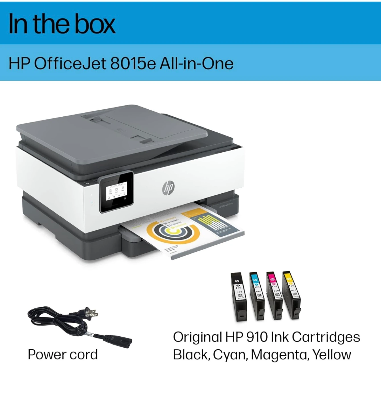 HP OfficeJet 8015e All-in-One Printer - photo 4