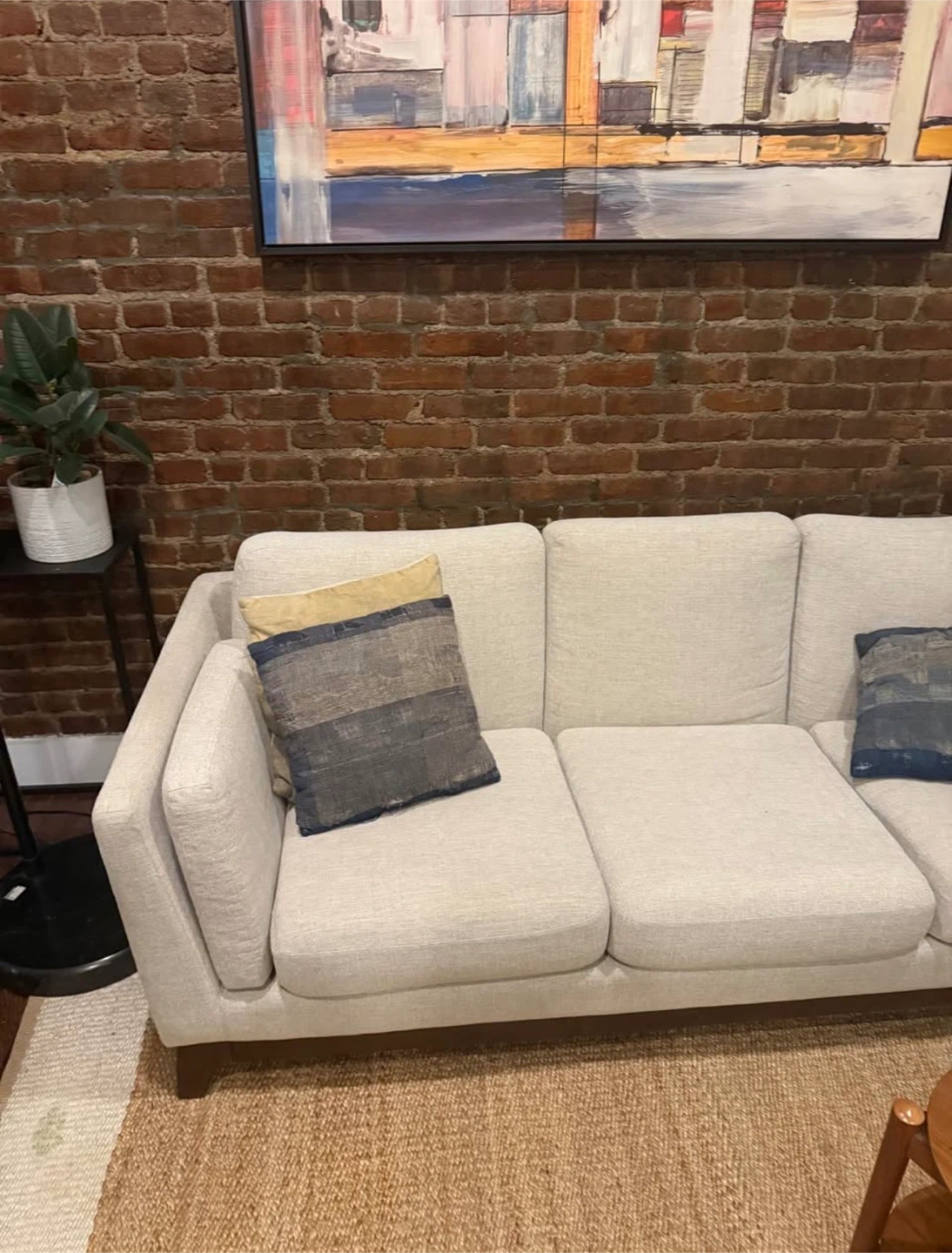 Light Gray 3-Seater Sofa - photo 3