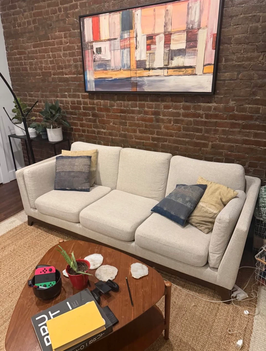 Light Gray 3-Seater Sofa