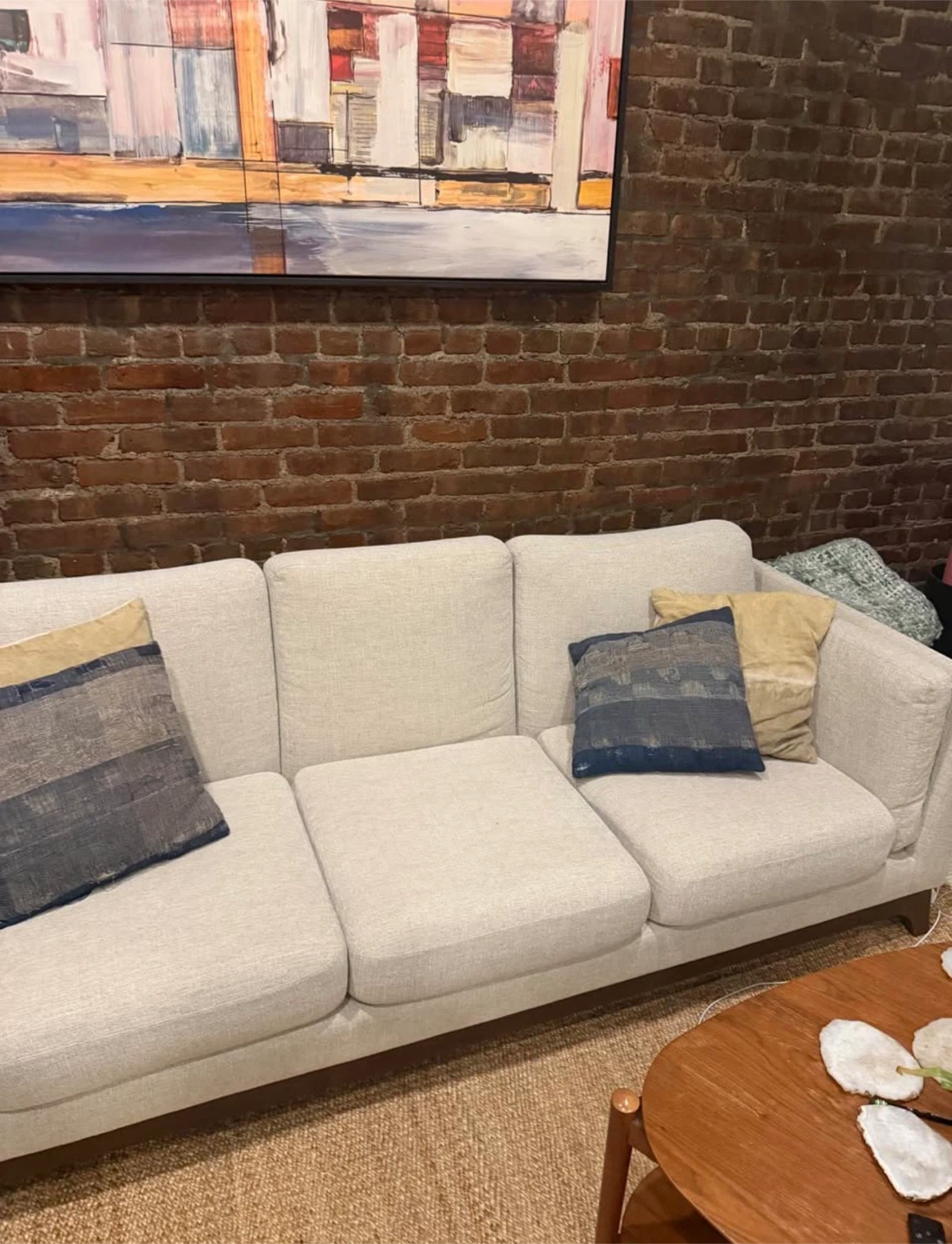 Light Gray 3-Seater Sofa - photo 4