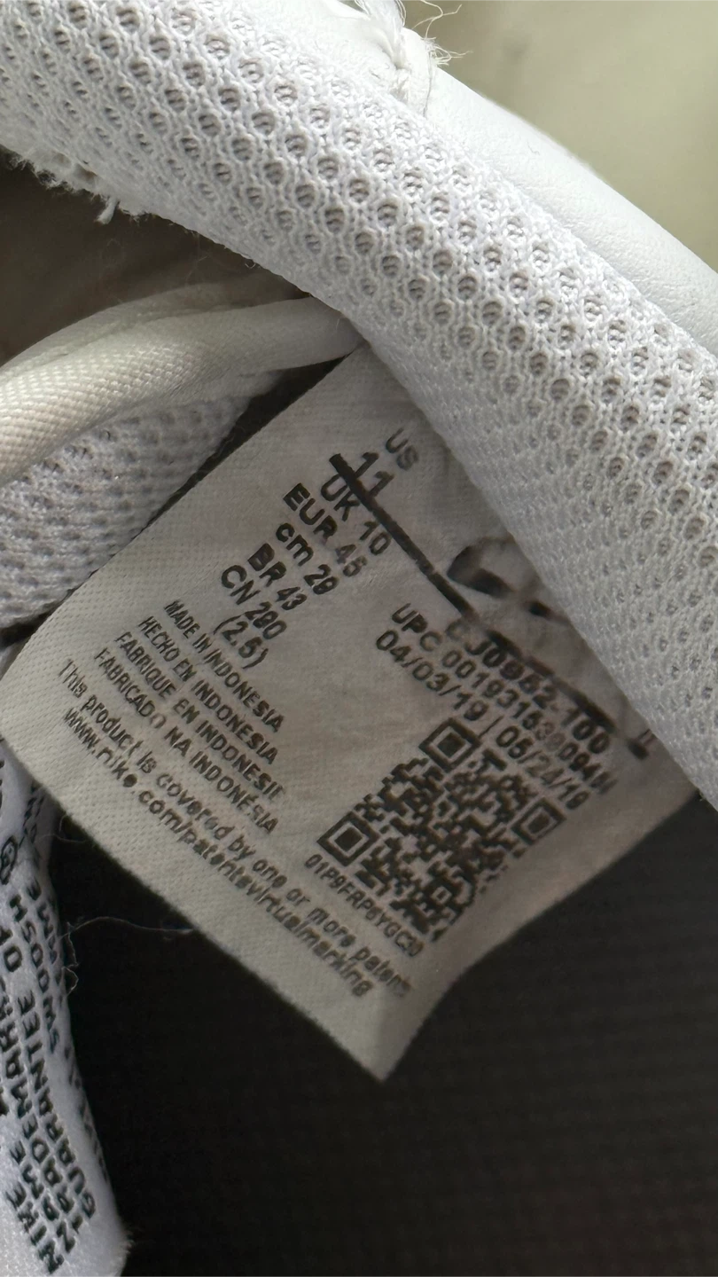 Nike Air Force 1 Low White/Black Men's Size 11 - photo 4