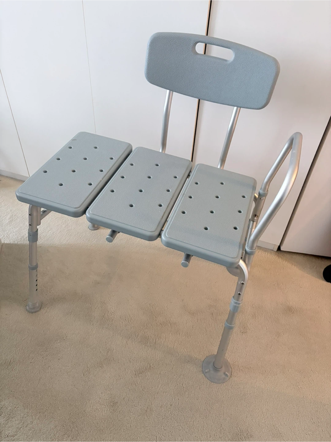Adjustable Shower Chair with Back and Arms