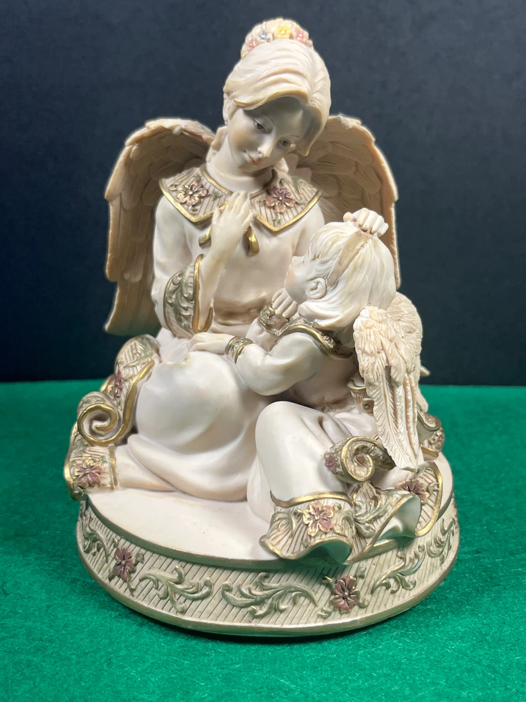 Mother and daughter Musical Angel Figurine