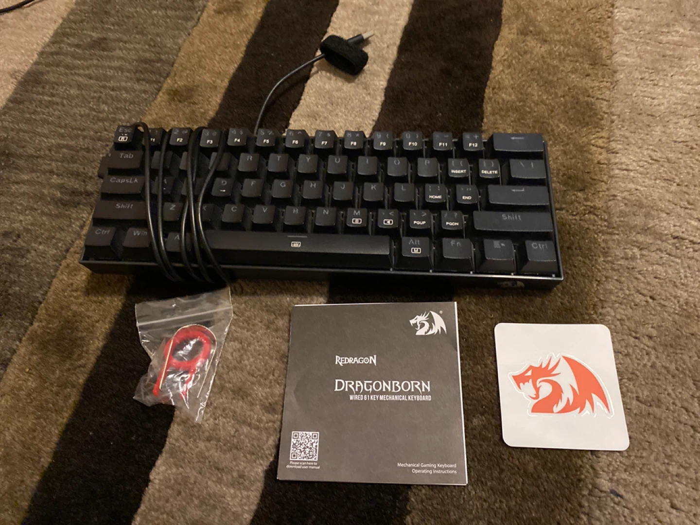 REDRAGON Dragonborn K630 60 Wired Keyboard (Red Switch)