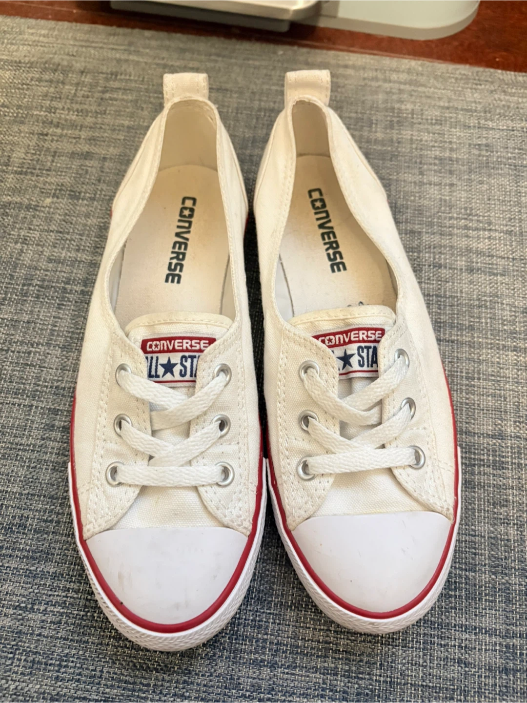 Converse All Star White Canvas Slip-on Shoes