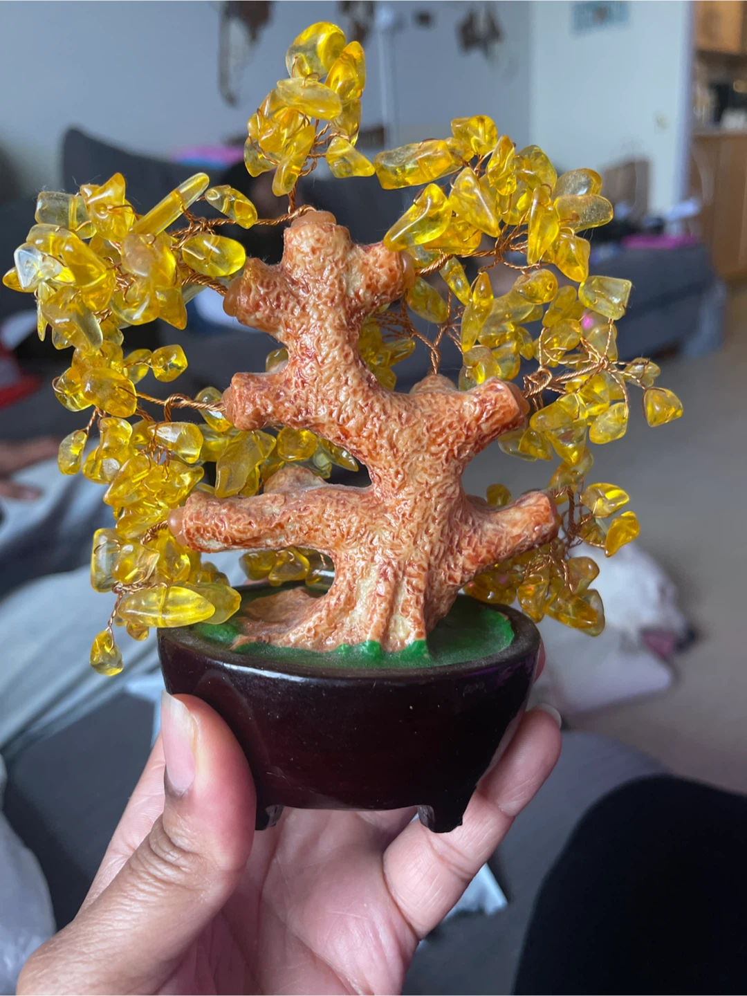 Citrine Gemstone Bonsai Tree 🥕 - photo 2