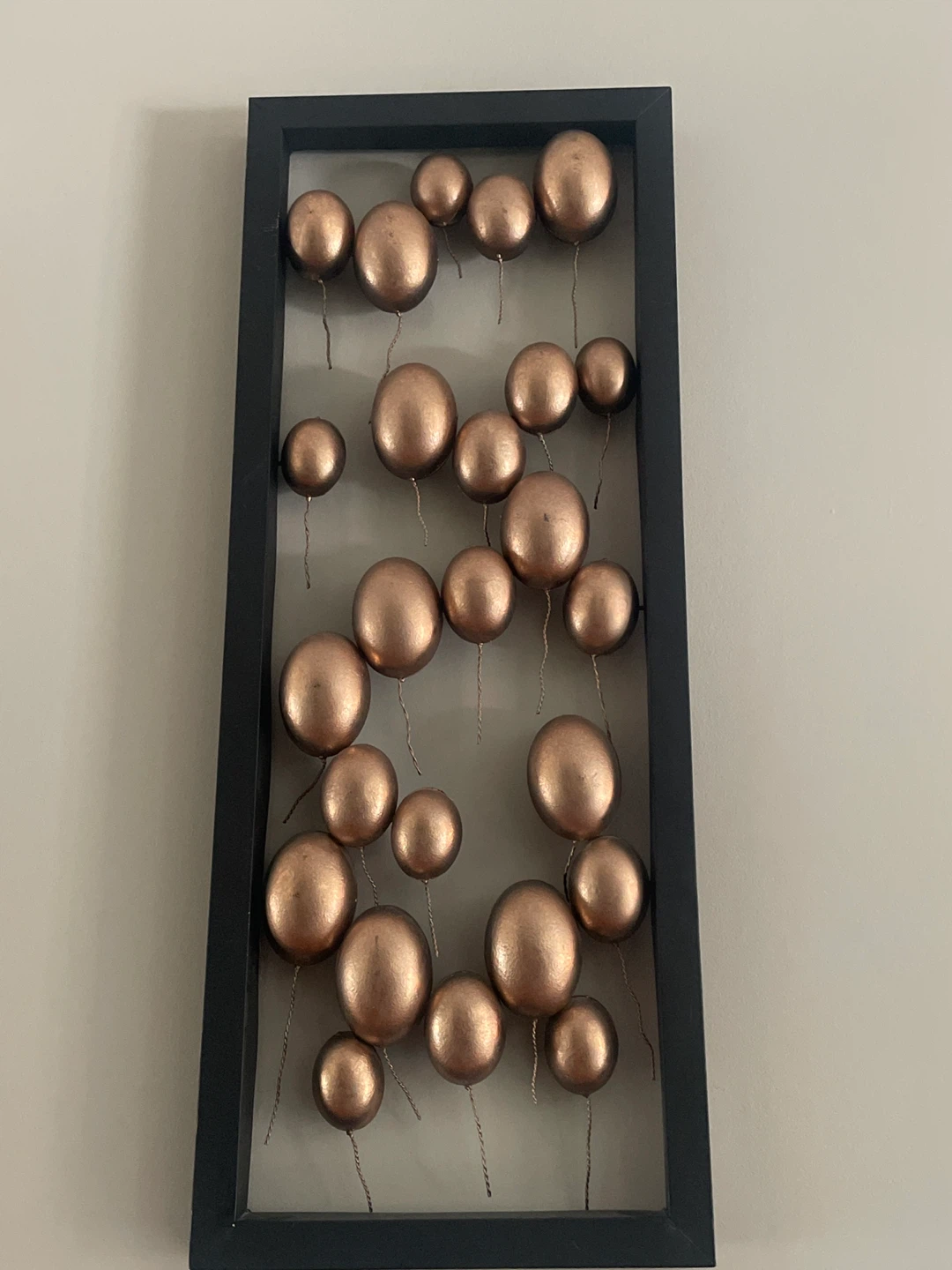 Luxurious Framed Copper Balloon Wall Art - photo 2