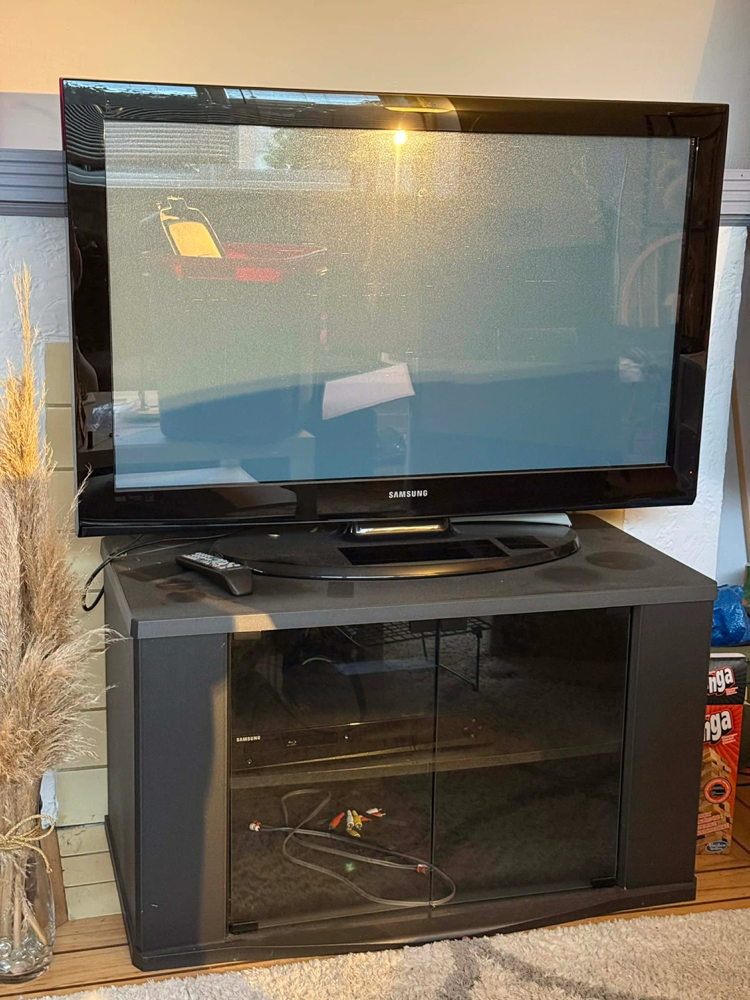 Samsung Flat Screen TV and stand