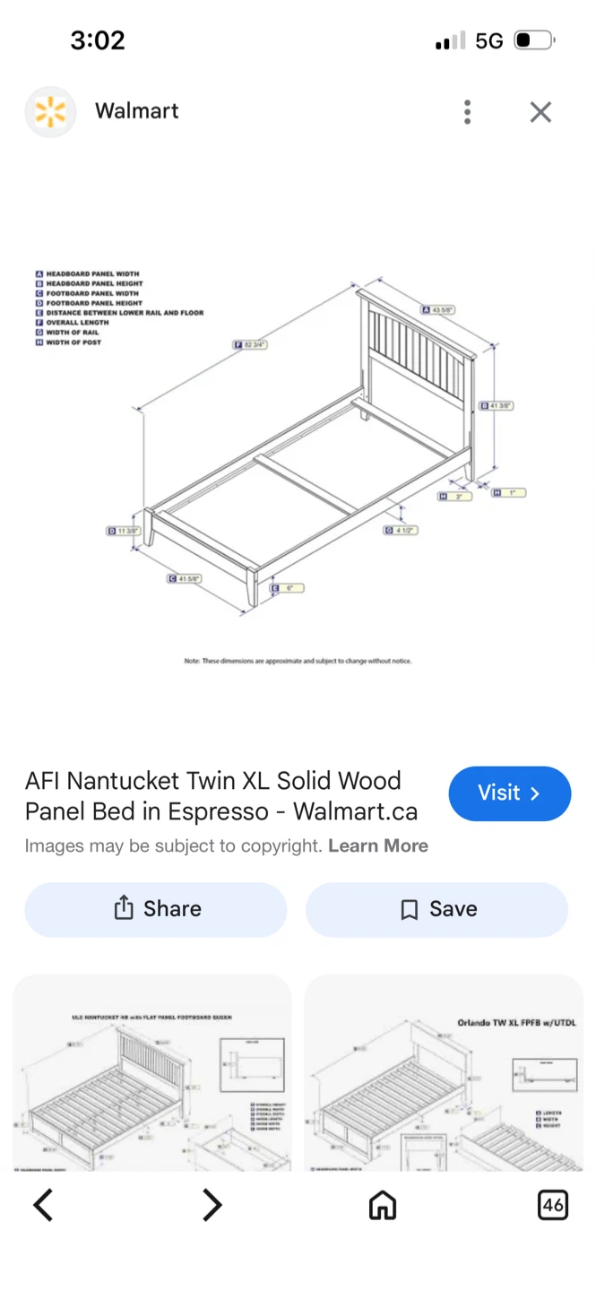 New AFI Nantucket Twin XL Solid Wood Panel Bed - photo 4