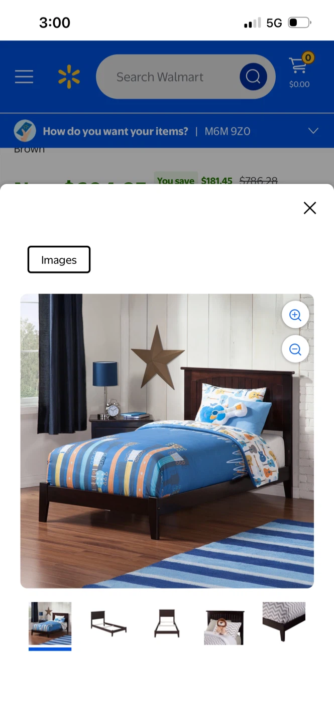 New AFI Nantucket Twin XL Solid Wood Panel Bed