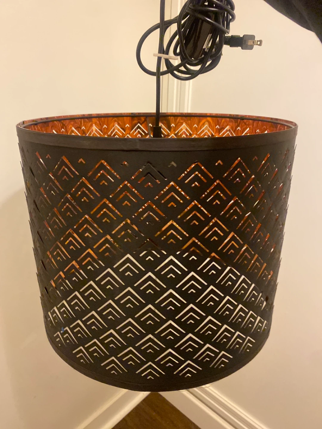 Decorative Pendant Light Shade with Cord