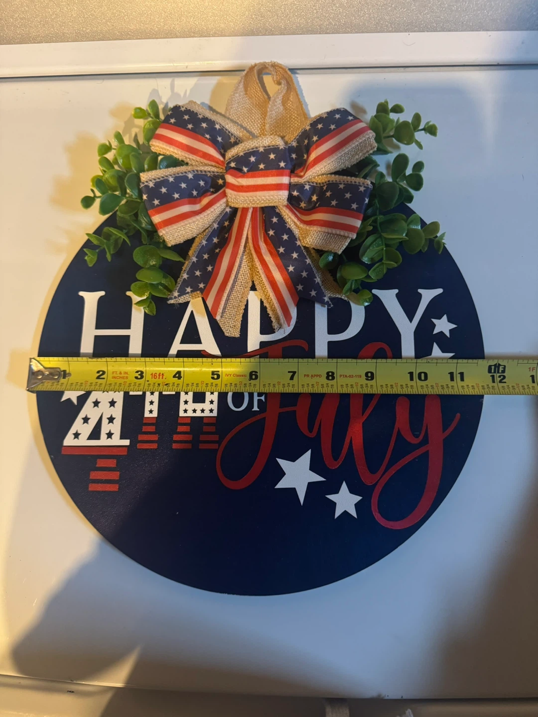 Happy 4th of July Round Door Hanger - photo 2
