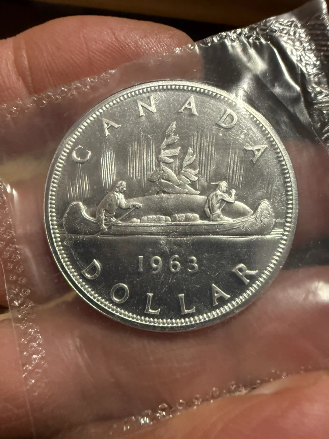 1963 Canada Silver Dollar Coin