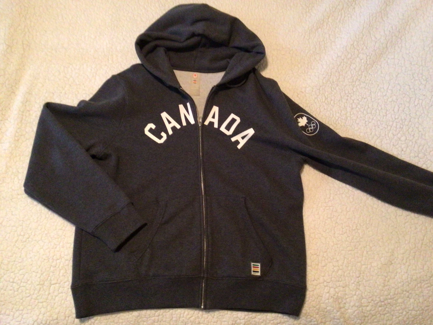 Absolutely New Hudson's Bay Canada Olympic Full Zip Hoodie L/G