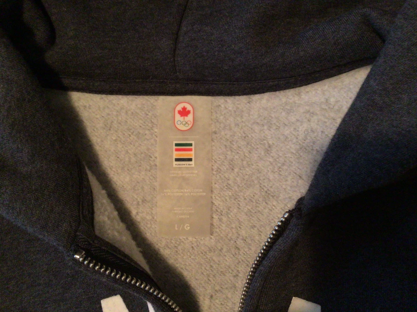 Absolutely New Hudson's Bay Canada Olympic Full Zip Hoodie L/G - photo 2