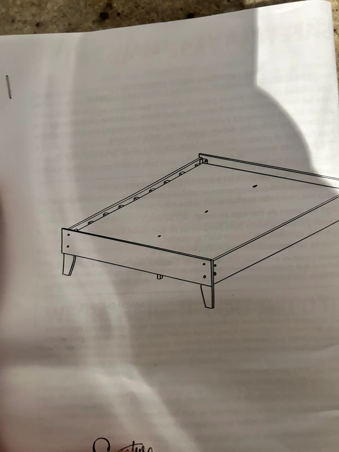 Queen Platform Bed Frame - the brick - photo 3