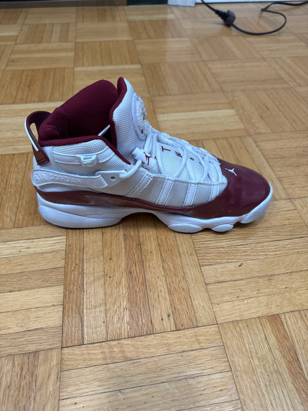 Jordan 6 Rings White Burgundy “Team Red” - photo 5