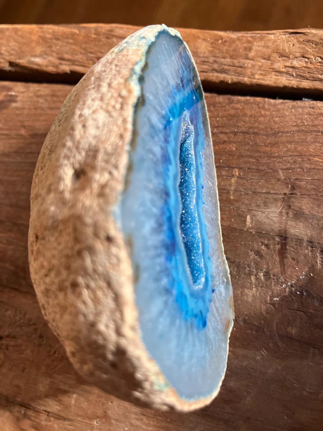 Blue agate quarts crystal - photo 3