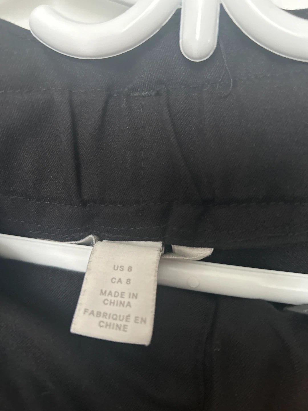 H&M Black Paperbag Waist Pants Size 8 - photo 2