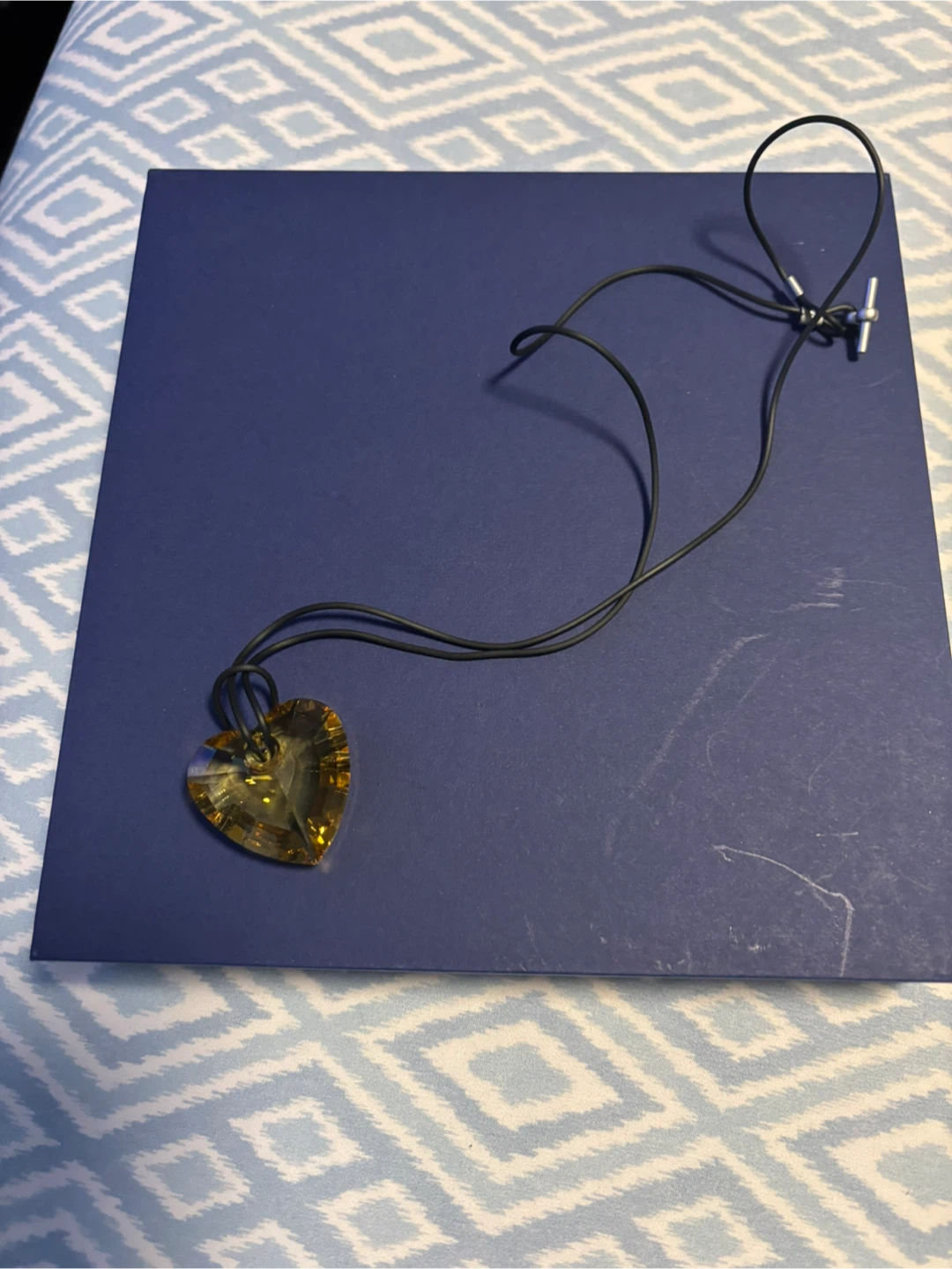 Swarovski Yellow Heart Pendant Necklace