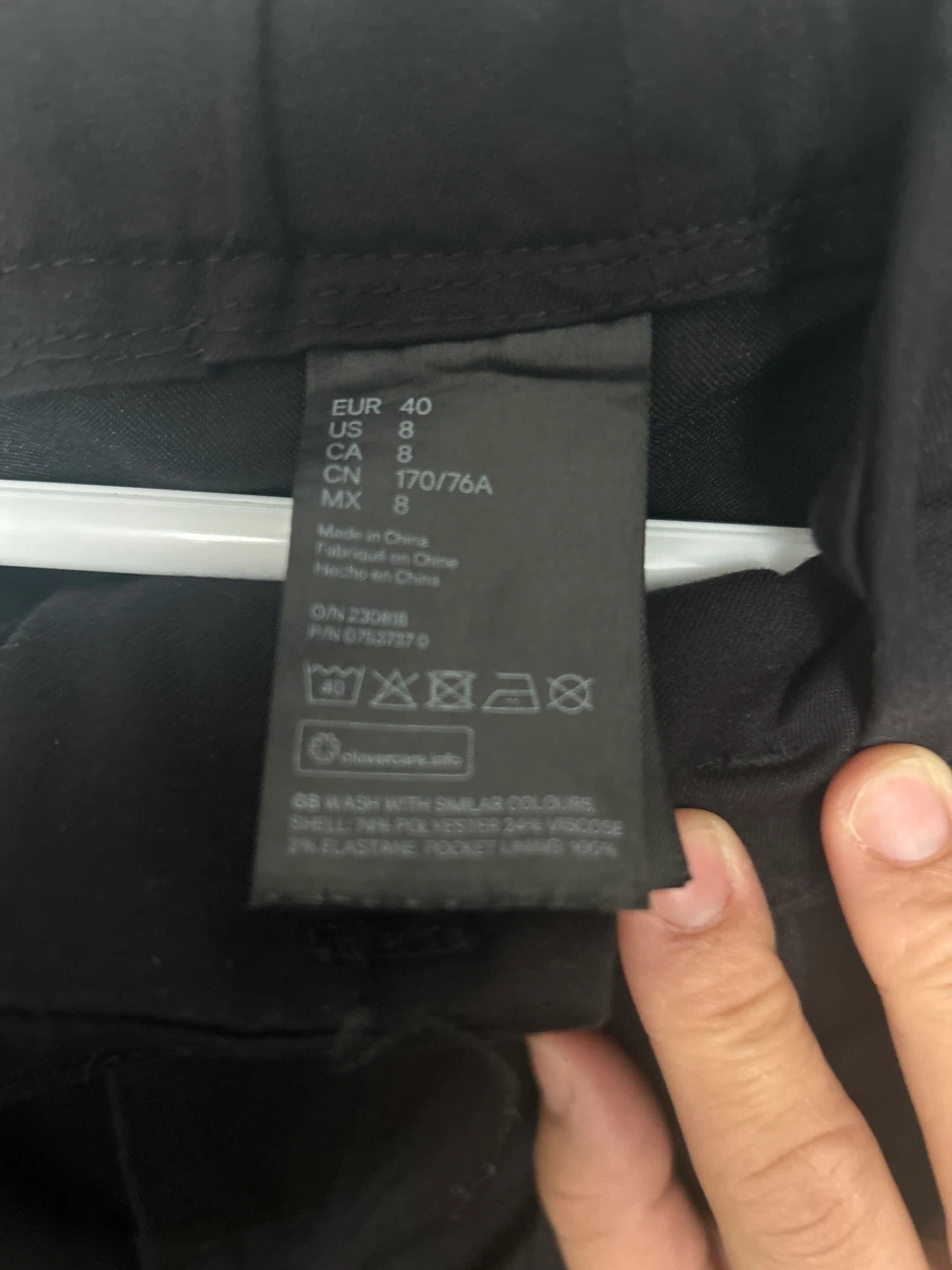 H&M Black Paperbag Waist Pants Size 8 - photo 3