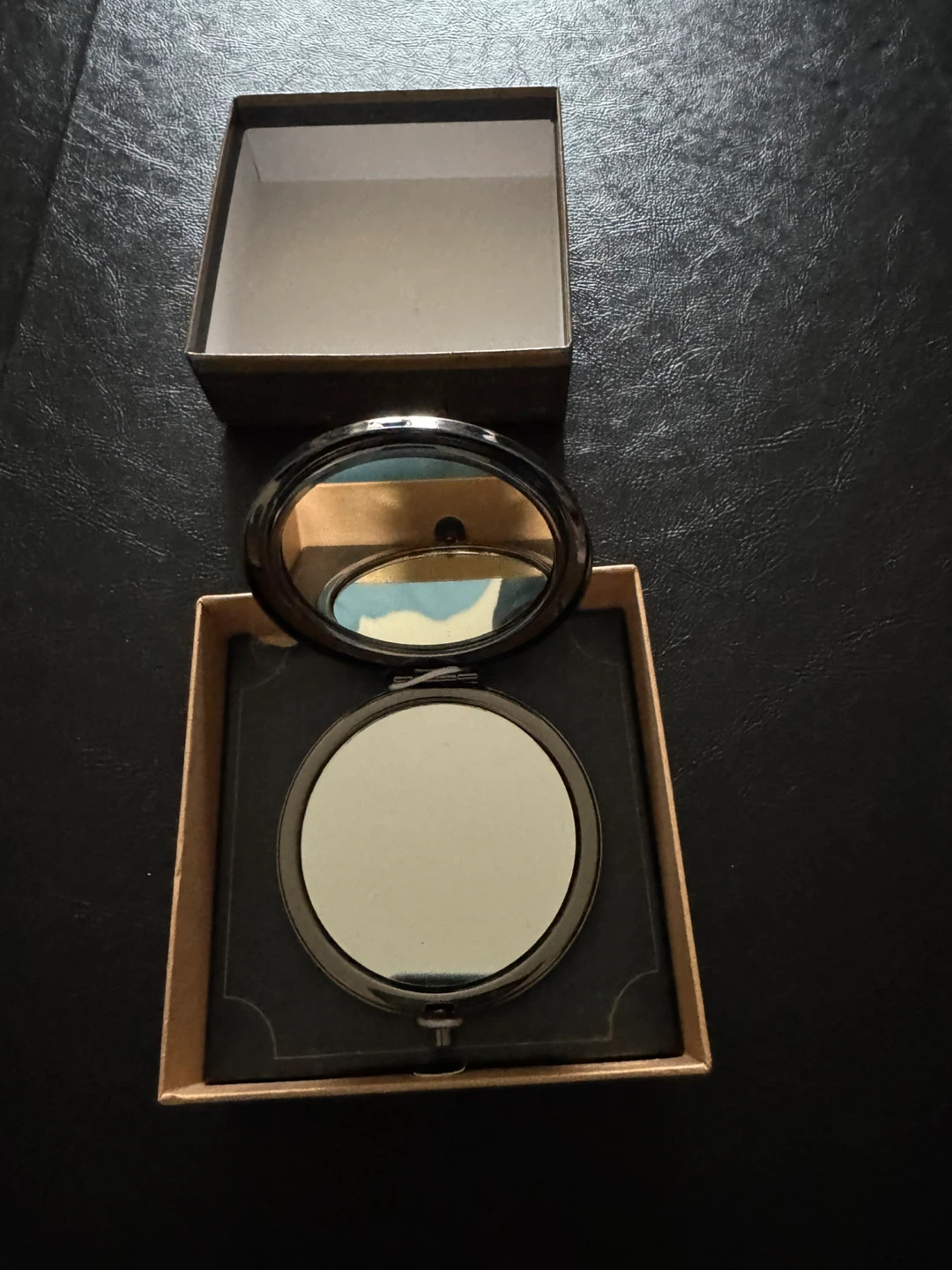 Monet Compact Mirror with Rhinestones NEW - photo 3