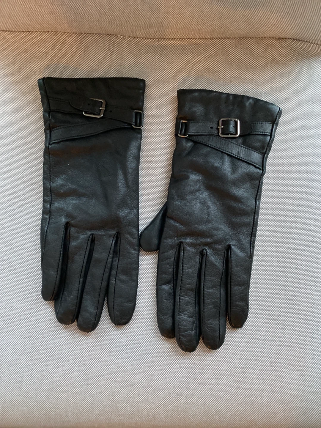 Black Leather Gloves for Women