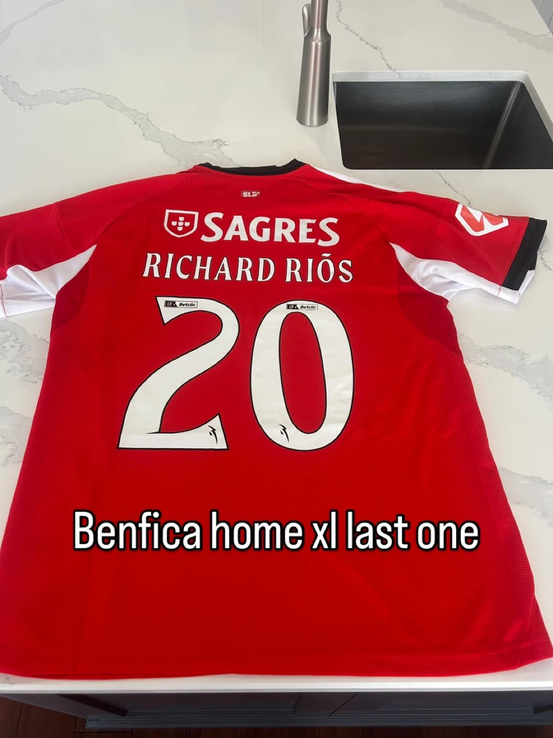 Benfica Richard Rios 20 Soccer Jersey XL - photo 4