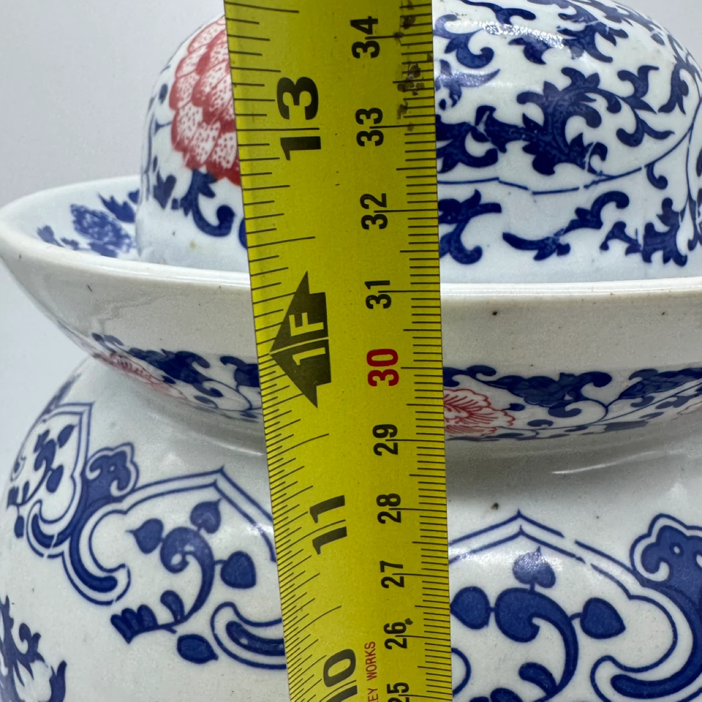 Vintage Chinese Jingdezhen Lidded Ginger / Pickle Jar  – 1980s - photo 5
