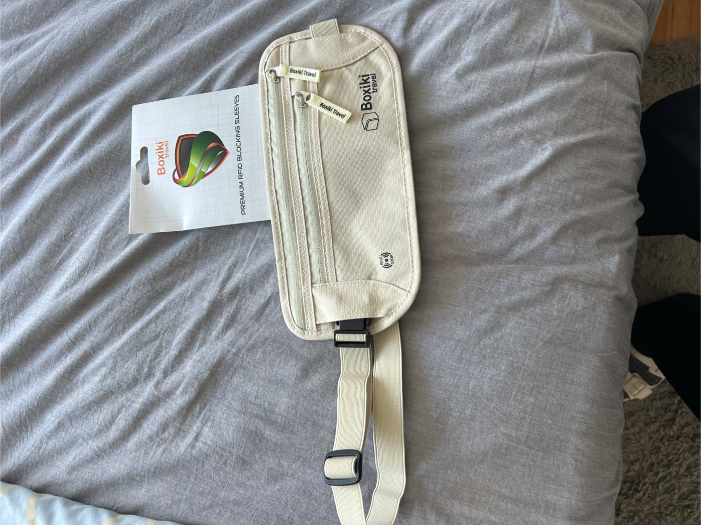 Boxiki Travel RFID Blocking Money Belt - Beige - photo 5
