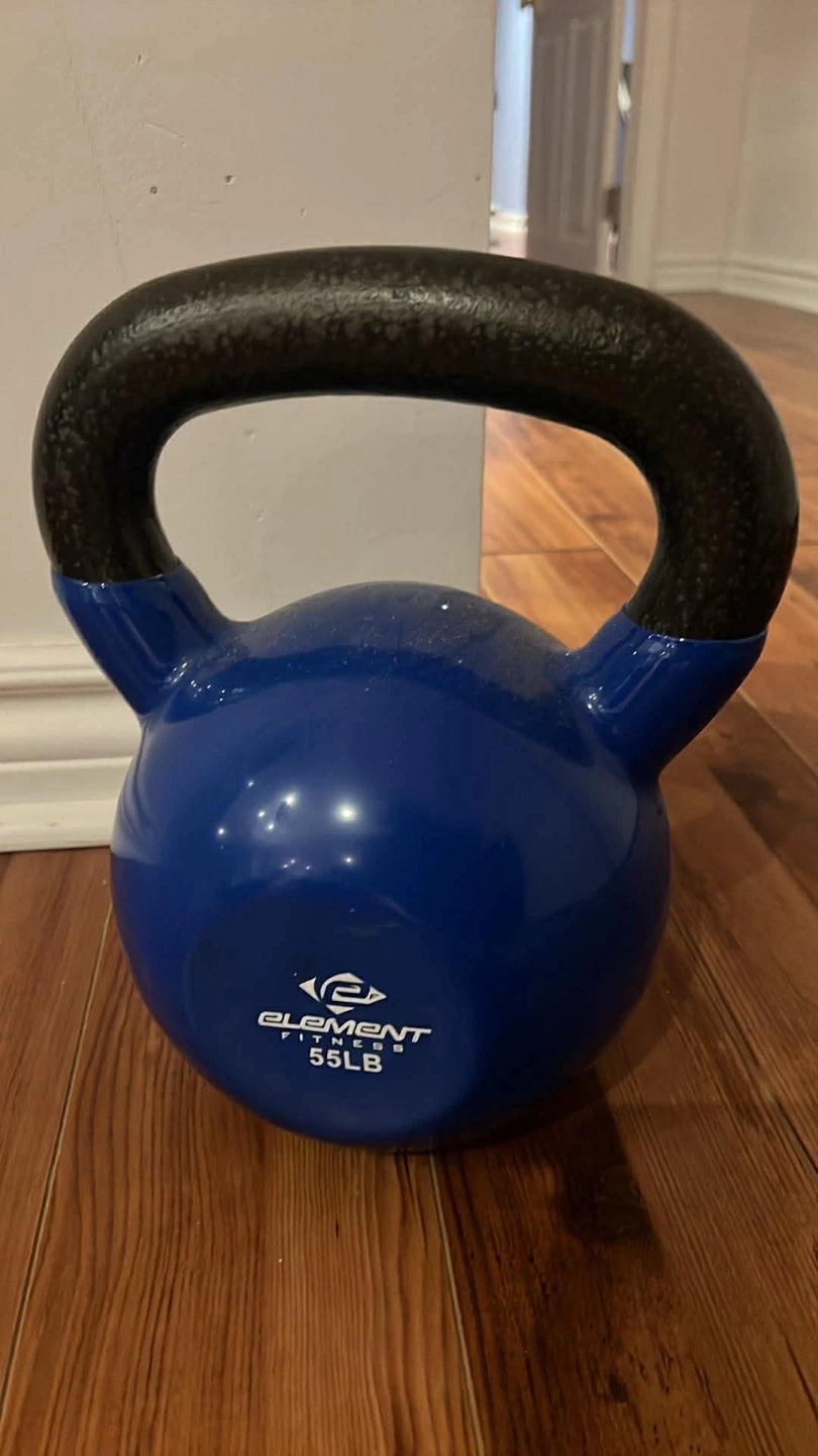 Element Fitness 55LB Kettlebell - Blue