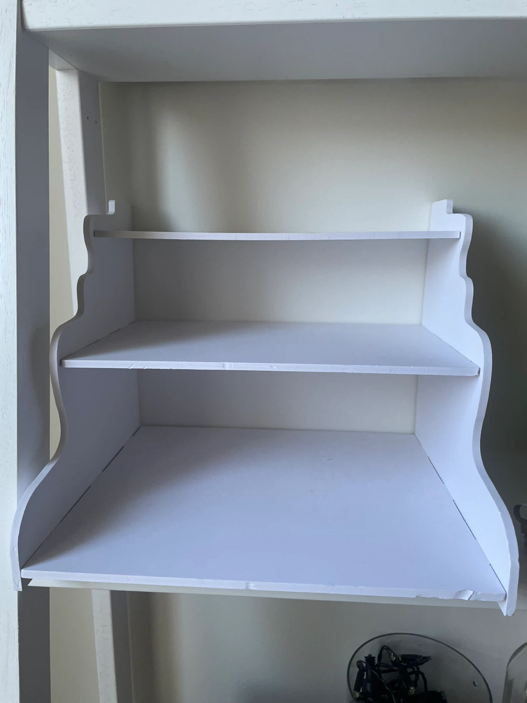 White 3-Tier Shelf Unit - photo 2