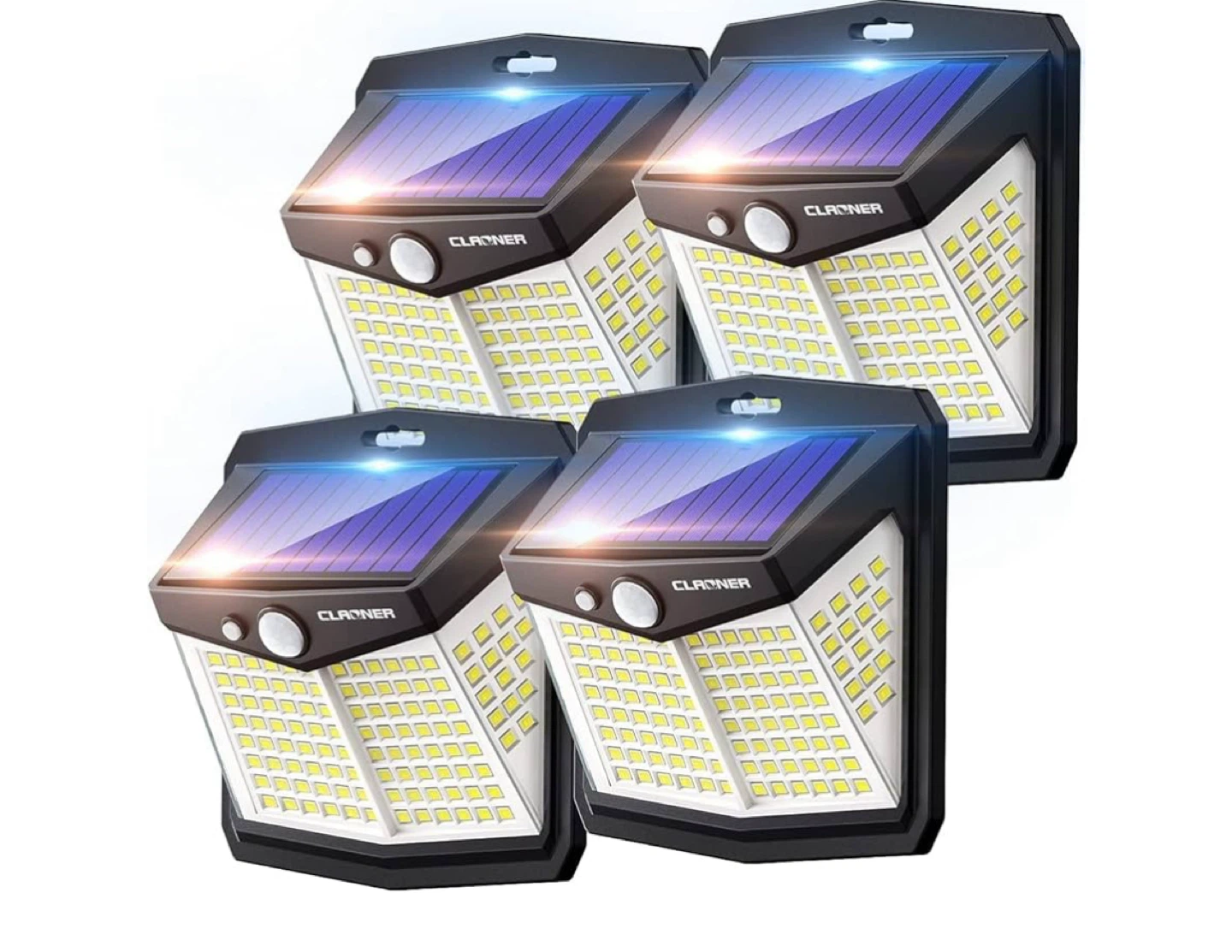 Set of 4 CLAYNER Solar Lights