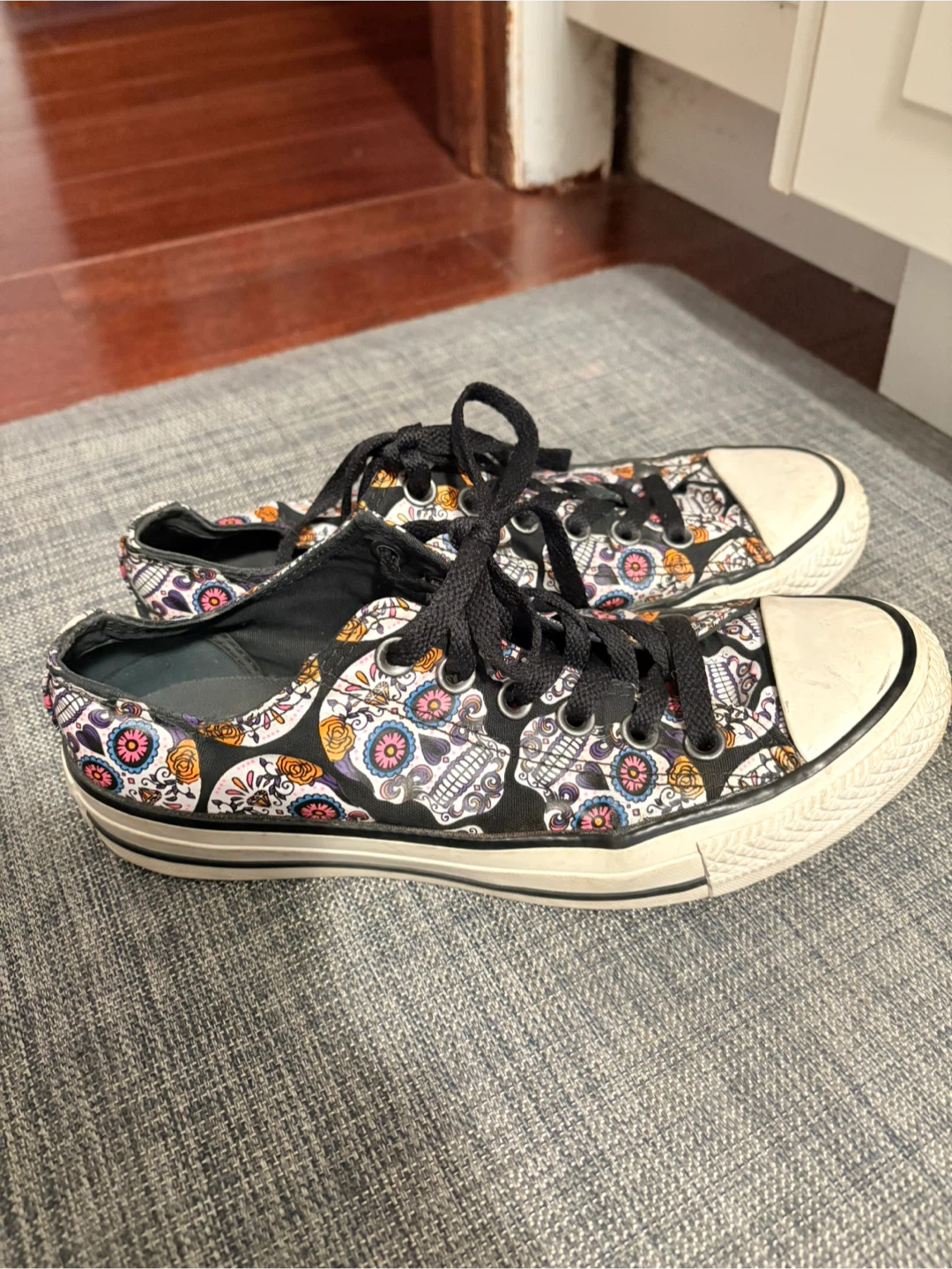 Converse All Star Low Top Sugar Skull Shoes - photo 2
