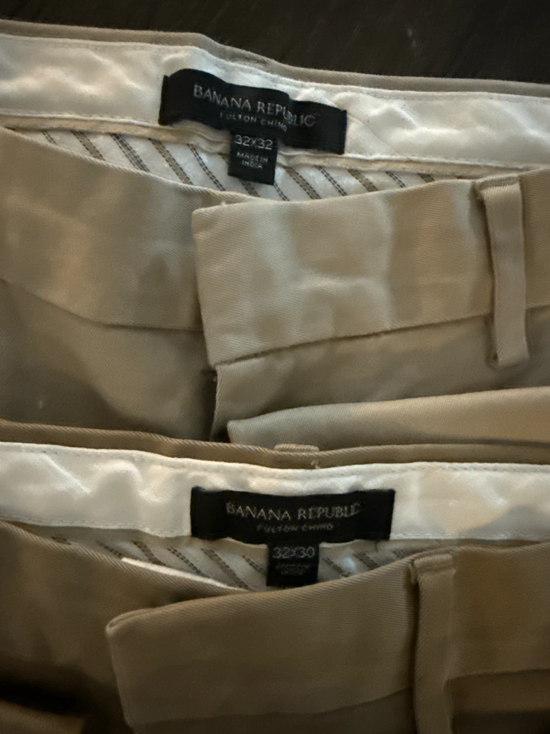 Banana Republic Fulton Chino Pants (32x32 & 32x30)