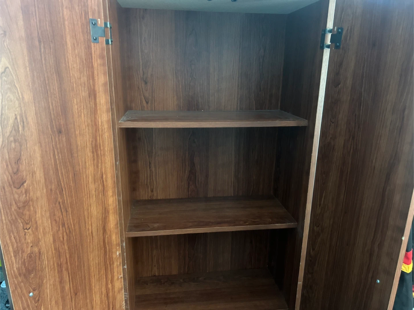 Wooden Tall Cabinet with Shelves - photo 2