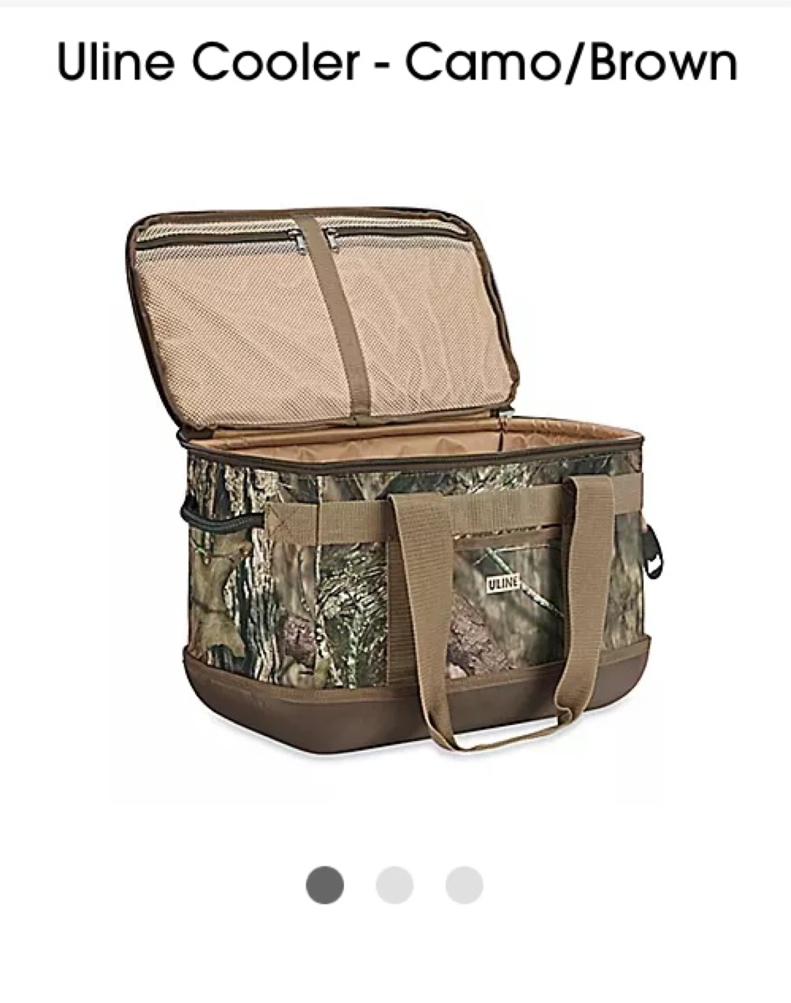 Uline Camo Cooler Bag