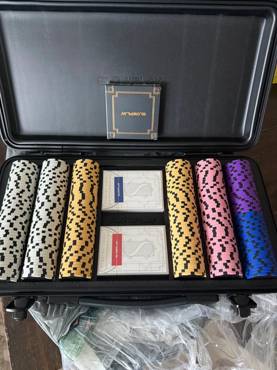 SLOWPLAY Nash 300PC Poker Chip Set Black Gold Edition - photo 2