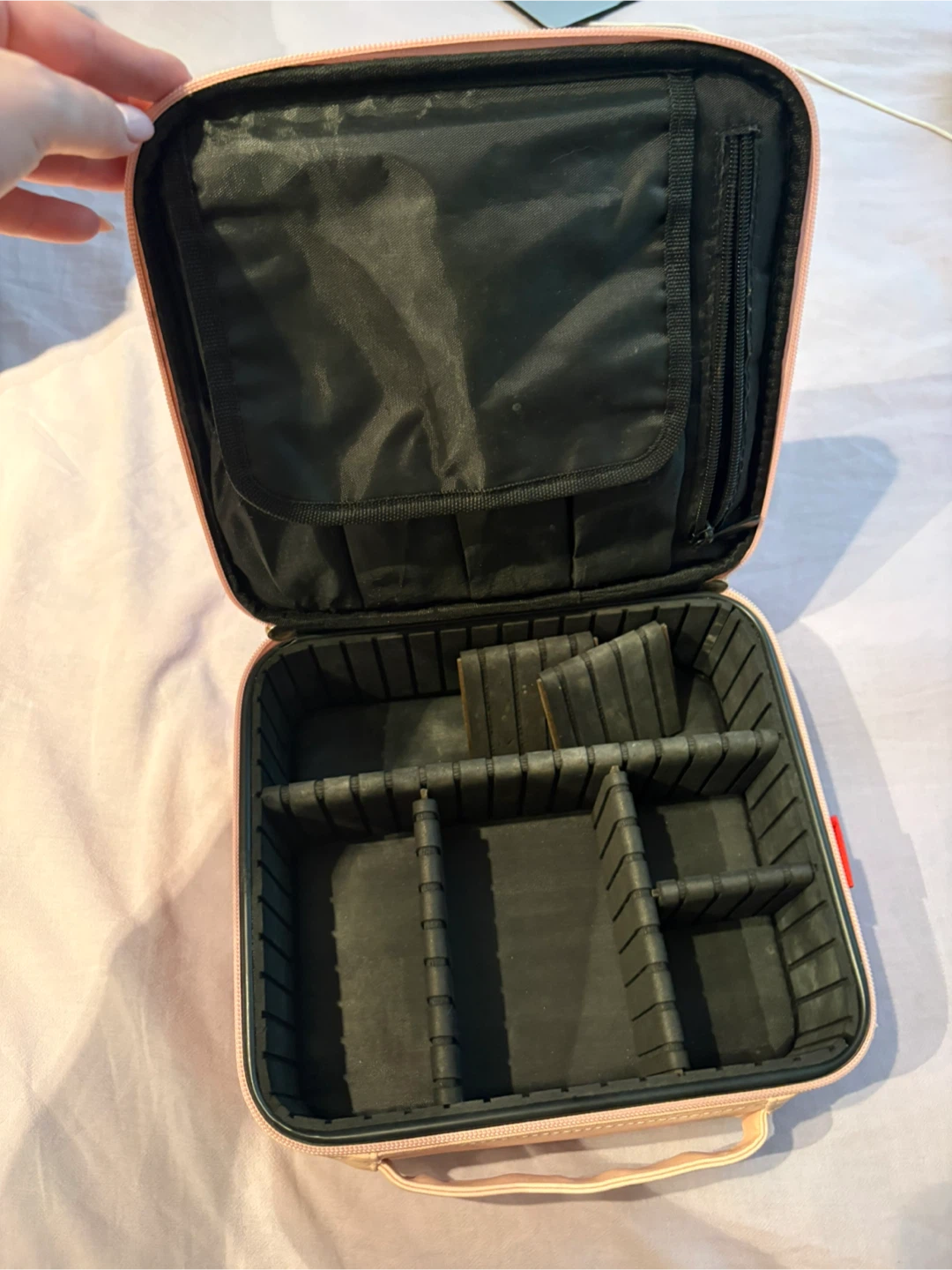 Light Pink Travel Makeup Train Case - photo 2